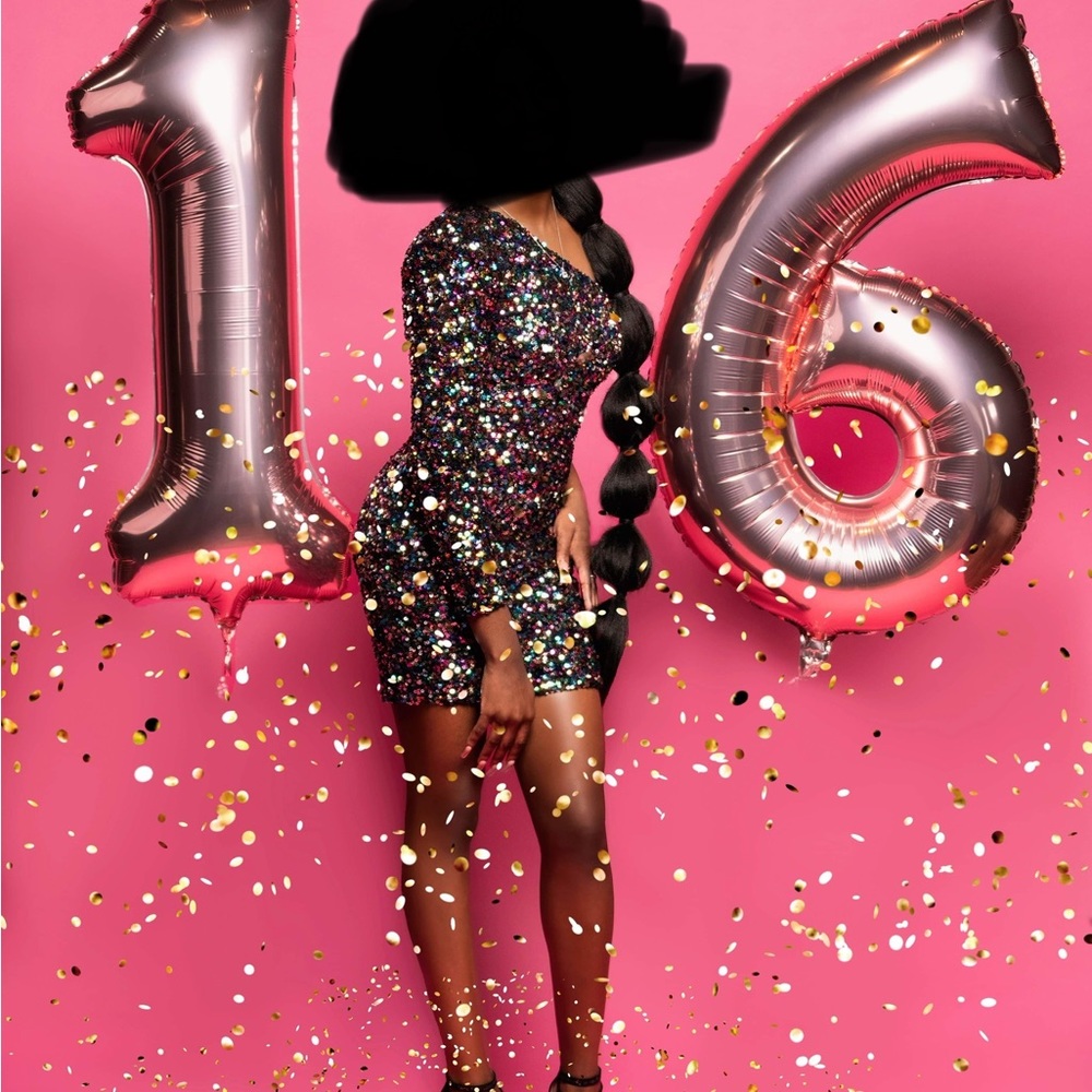 Embellished sequin dress
